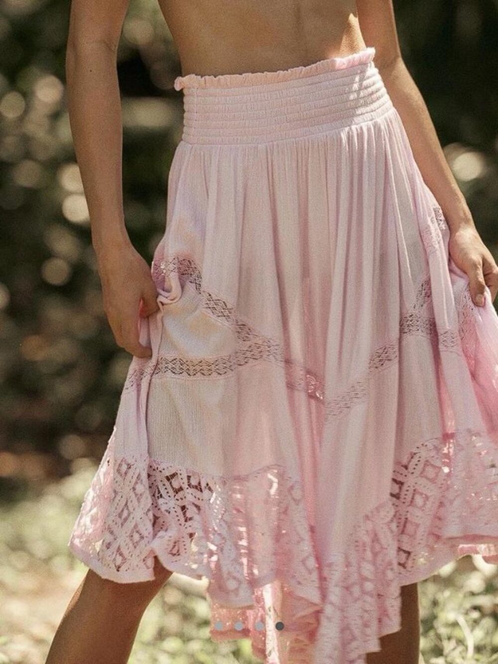 FREE PEOPLE Women's River Convertible Skirt Size XS In Star Heart